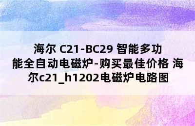 Haier/海尔 C21-BC29 智能多功能全自动电磁炉-购买最佳价格 海尔c21_h1202电磁炉电路图